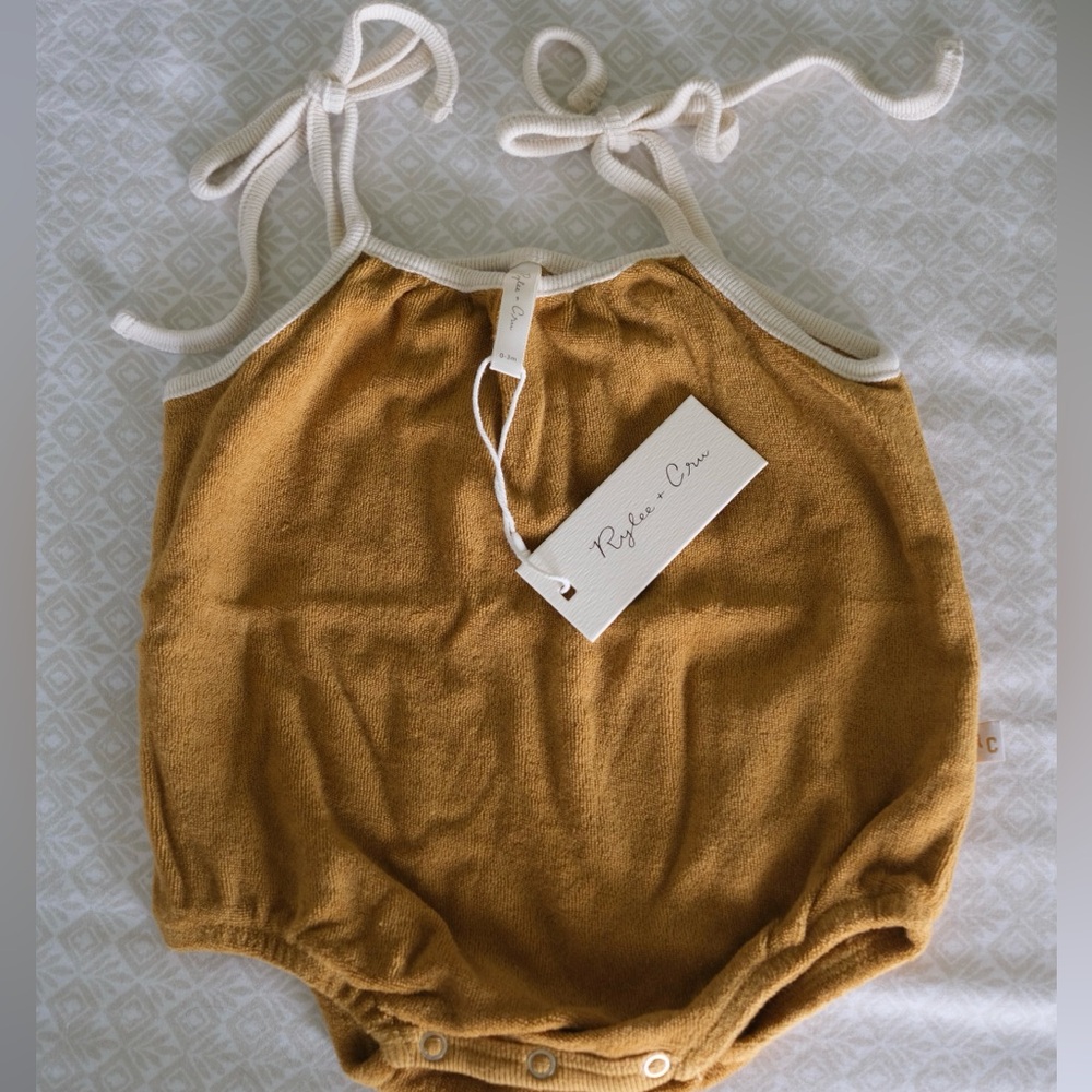 Rylee + Cru Terry Nala Romper 0-3m